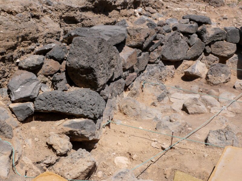 Se investiga el uso que se daba a este espacio en el yacimiento de Lomo Los Melones / Gobierno de Canarias