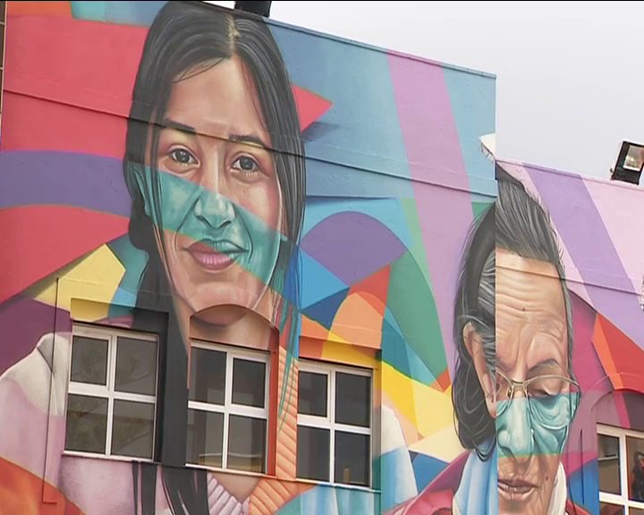 El mural con el que se quiere visualizar la educación para mayores y la diversidad