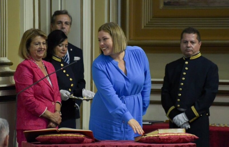 Astrid Pérez (PP), presidenta del Parlamento de Canarias