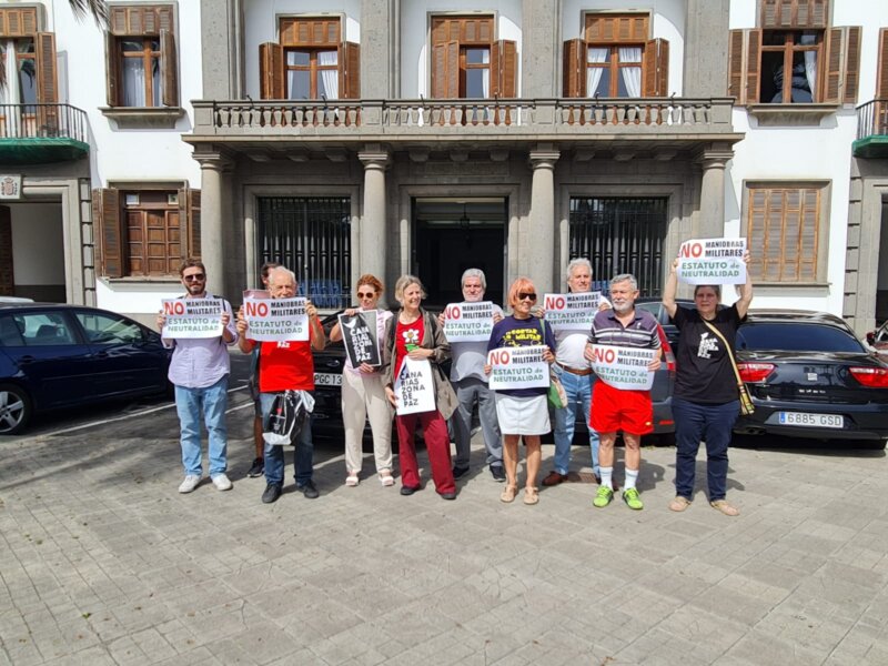 Canarias por la Paz se opone a las maniobras militares en aguas canarias