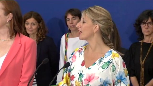 Yolanda Díaz se muestra positiva sobre las negociaciones de SUMAR con Podemos