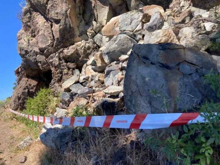 Cerrado el sendero entre Las Casas y Las Playas en El Hierro por desprendimientos