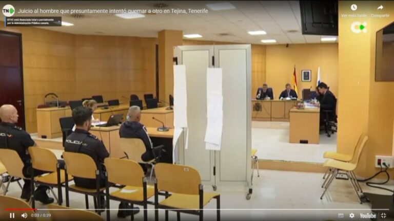 Se pide 15 años de prisión para un hombre por presuntamente quemar a otro en Tejina, La Laguna.