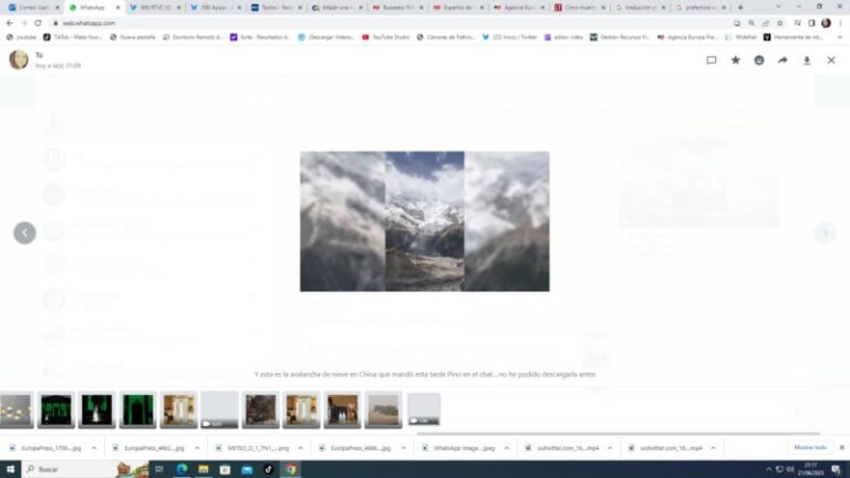 Avalancha de nieve en el noroeste de China