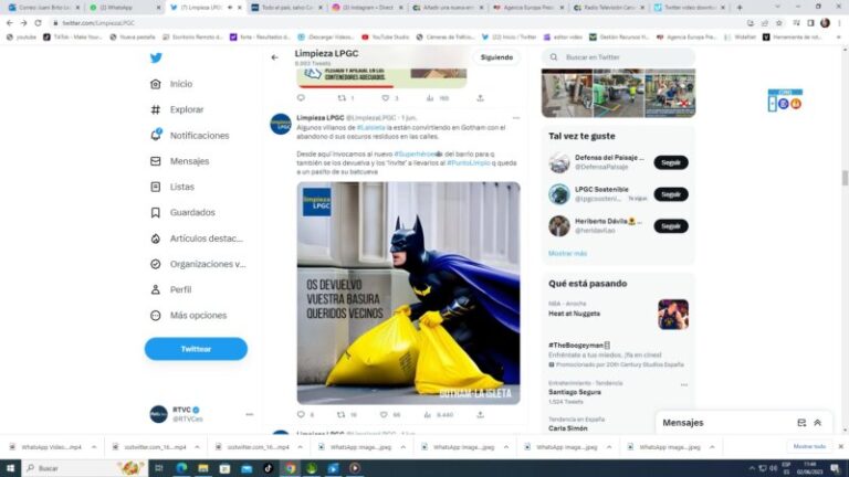 Piden ayuda a «Batman» para limpiar Las Palmas de Gran Canaria