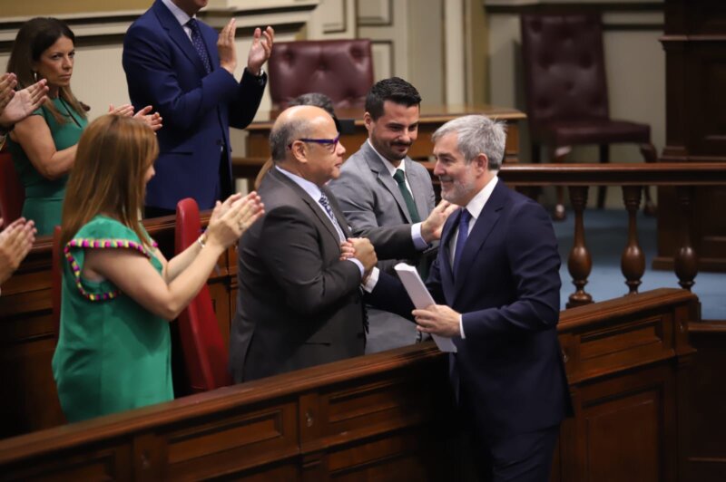 Clavijo saluda a Barragán