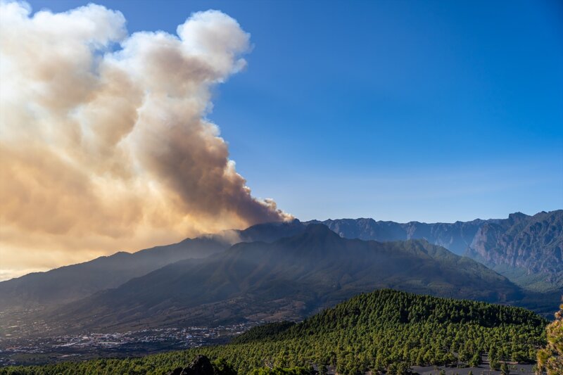 Preocupación en el frente de la Caldera de Taburiente