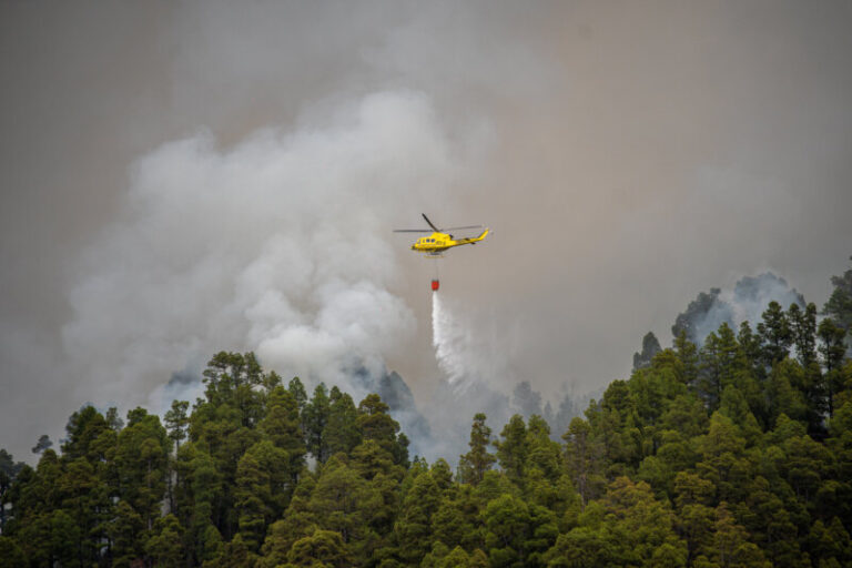 Continúan los trabajos para poner fin al incendio de La Palma