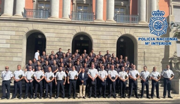 La Policía Nacional incorpora a 62 agentes en prácticas en la provincia de Santa Cruz de Tenerife