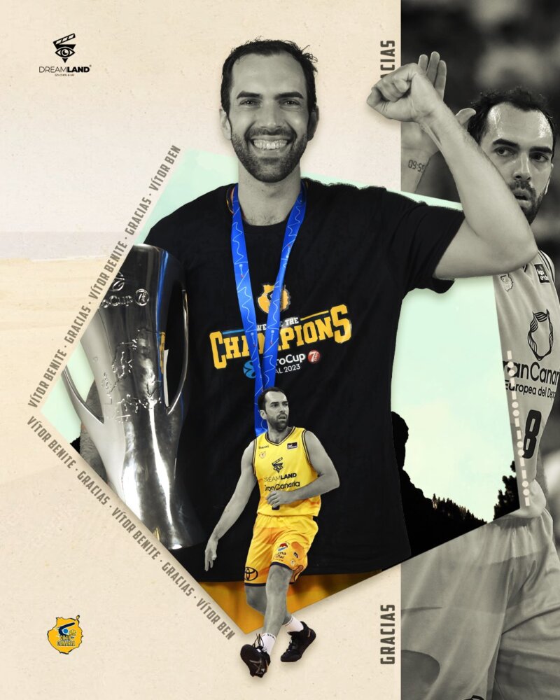 Vítor Benite no será jugador del Dreamland Gran Canaria para la próxima temporada