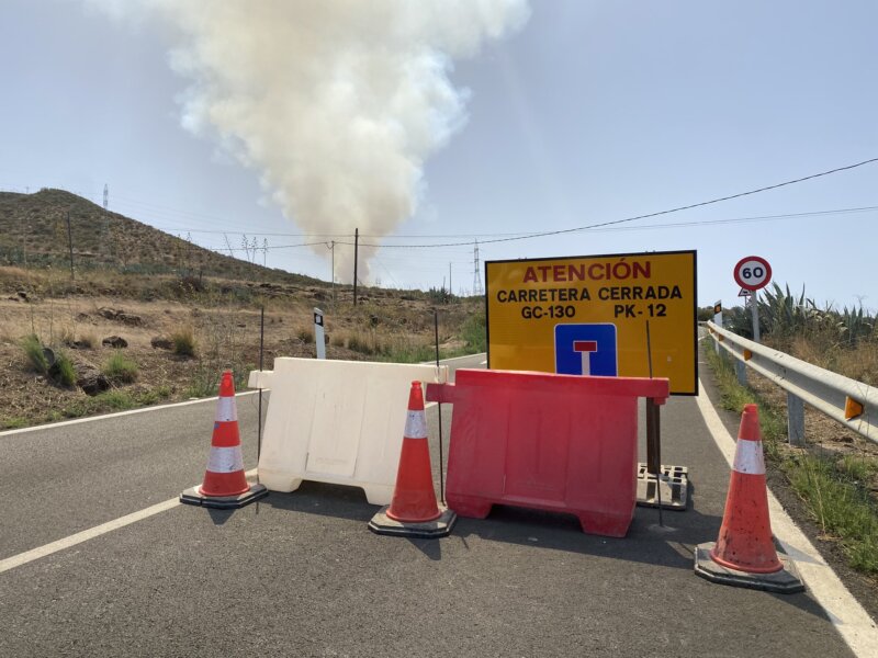 Imagen Incendio de Tejeda declarado este martes 25 de julio.