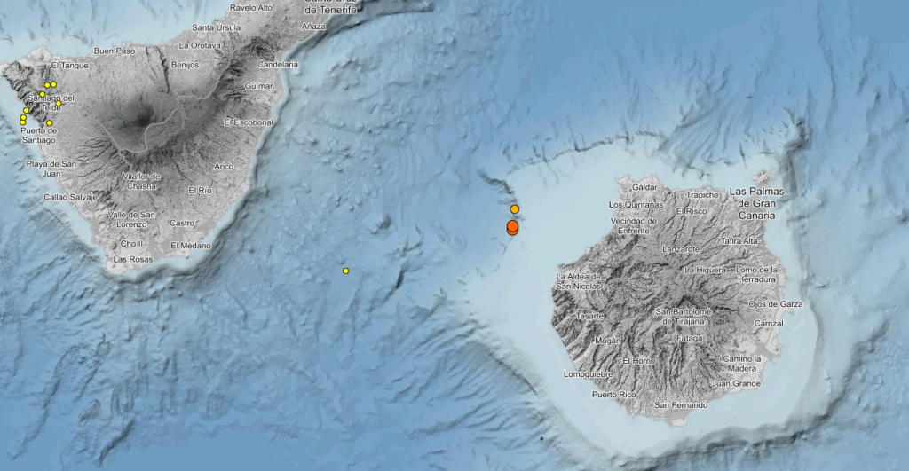 Terremotos Gran Canaria. IGN