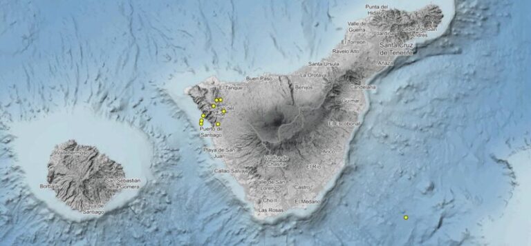 Detectados 112 terremotos en el oeste de Tenerife en las últimas 24 horas
