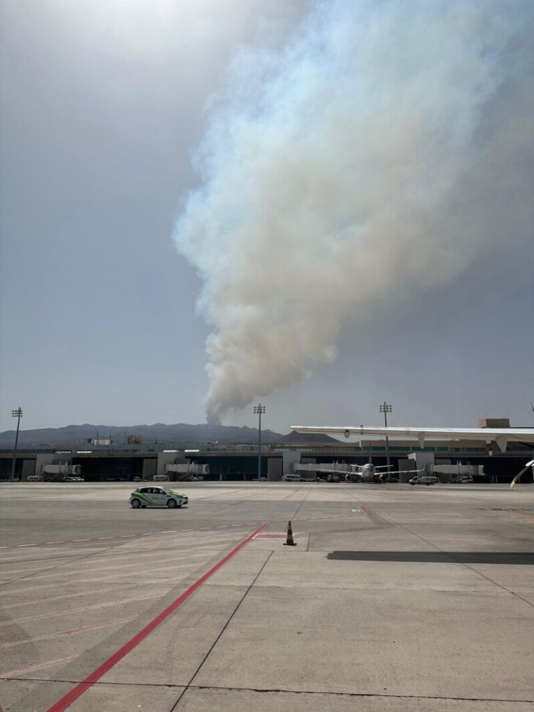 Imagen Incendio de Tejeda declarado este martes 25 de julio.