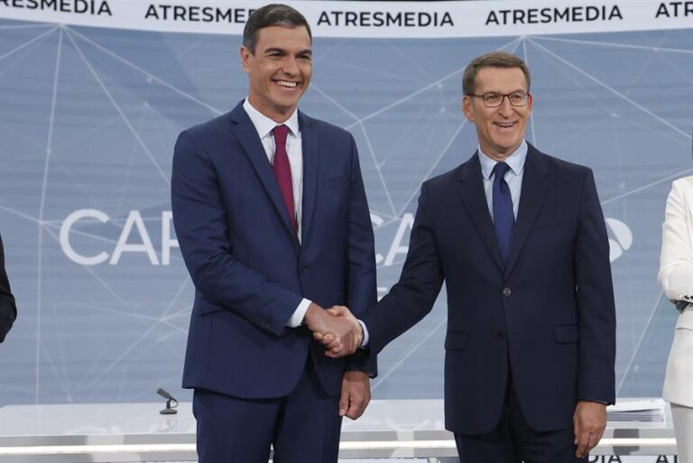 Cara a cara entre Pedro Sánchez y Alberto Núñez Feijóo antes de 23J