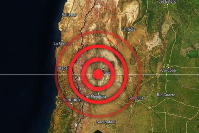 Parte de Chile y Argentina tiemblan por culpa de un terremoto de magnitud 6,6