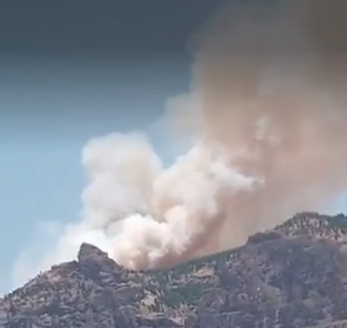 Imagen Incendio de Tejeda declarado este martes 25 de julio.