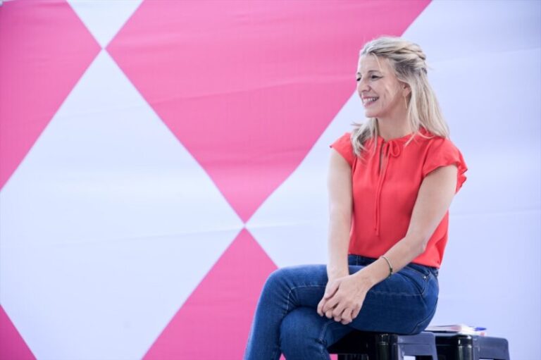 Yolanda Díaz: «Quiero ser la presidenta para que todo el mundo tenga derecho a la vivienda»