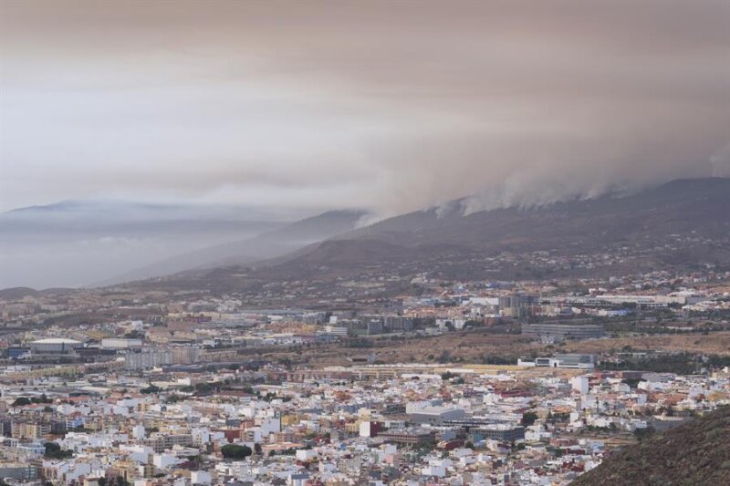 Incendio declarado en Tenerife 17/08/23