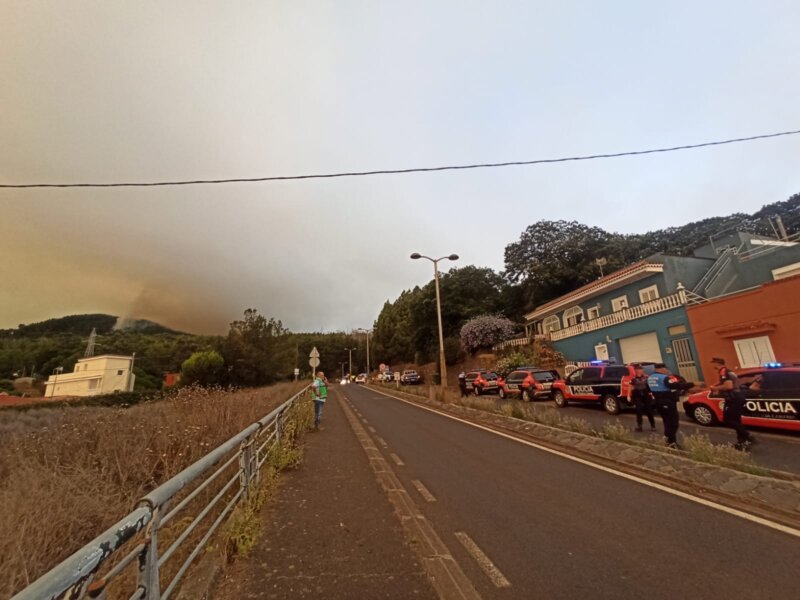 Incendio declarado en Tenerife 17/08/23