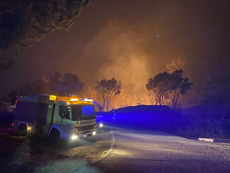 El incendio de Tenerife en imágenes