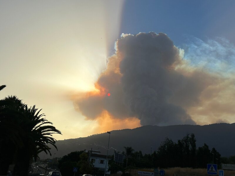 Incendio forestal Arafo y Candelaria (Tenerife)