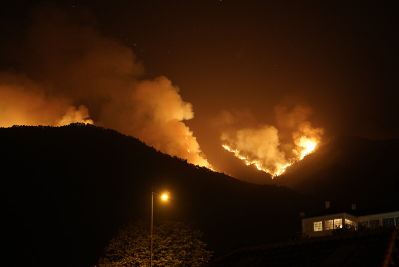 Incendio declarado en Tenerife 17/08/23