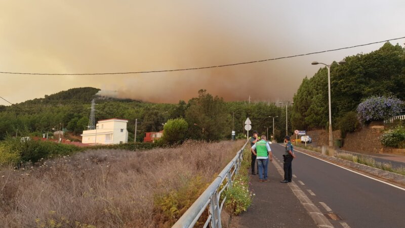 Incendio declarado en Tenerife 17/08/23