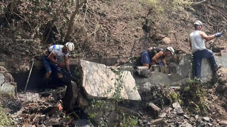 Los desprendimientos por el incendio de Tenerife provocan una nueva rotura en el Canal de Aguamansa que ya está reparada