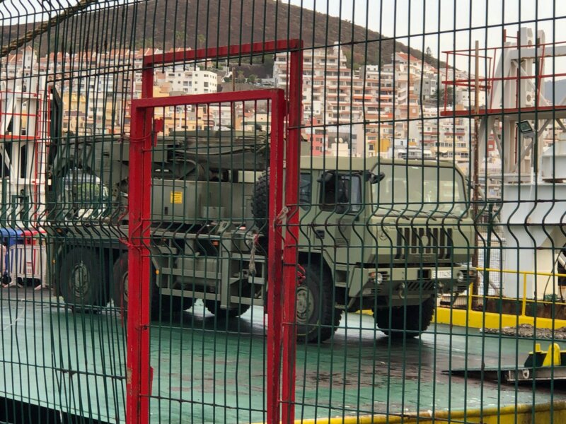 Imagen salida contingente desde Los Cristianos. Foto de Patricia Santana 