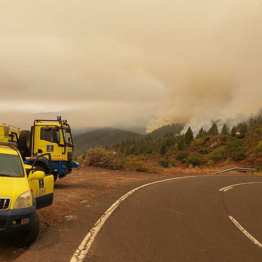 El incendio de Tenerife en imágenes