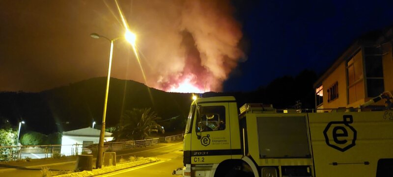 Incendio declarado en Tenerife 17/08/23