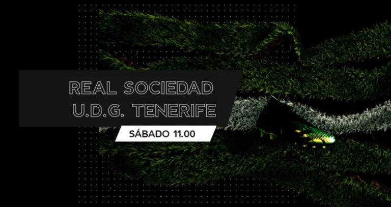 Real Sociedad – UDG Tenerife, este sábado en Televisión Canaria