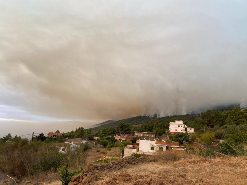 Incendio declarado en Tenerife 17/08/23