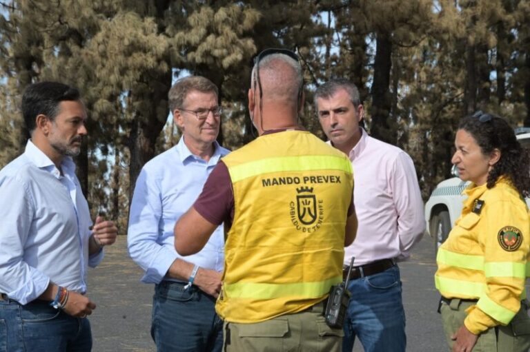 Feijóo aboga por una base permanente de helicópteros o hidroaviones en Canarias, operativa al menos los meses de verano