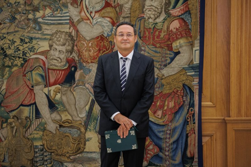El Fiscal General del Estado, Álvaro García Ortiz, durante la entrega de la Memoria Anual de la Fiscalía General del Estado correspondiente al año 2022 en el Palacio de La Zarzuela