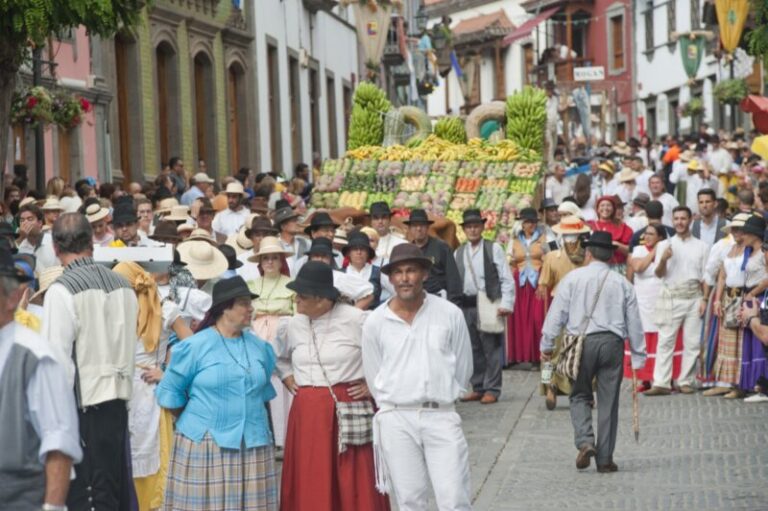La Virgen del Pino recibe las ofrendas de miles de personas
