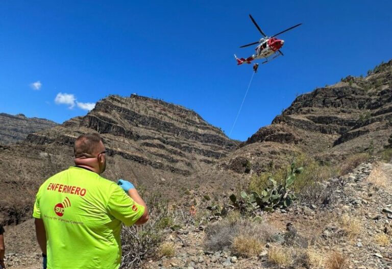 Herido grave tras un accidente con un tractor en Gran Canaria