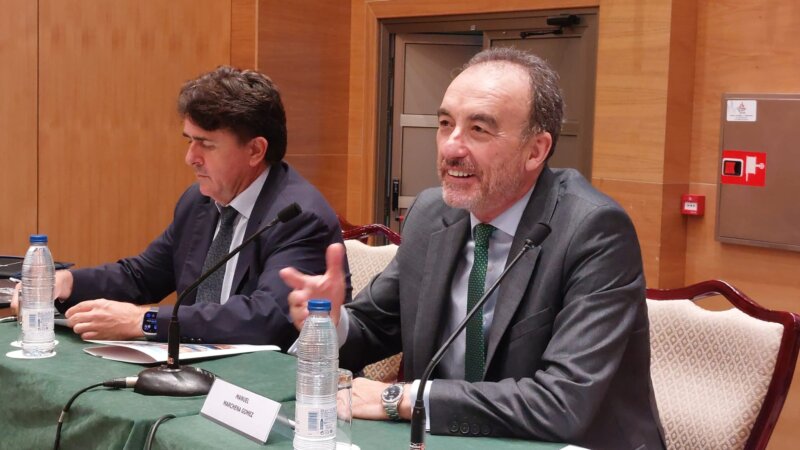 Imagen de Manuel Marchena en la conferencia 'Inmigración ilegal y trata de seres humanos en la jurisprudencia del Tribunal Supremo'