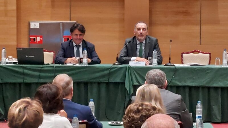 Imagen de Manuel Marchena en la conferencia 'Inmigración ilegal y trata de seres humanos en la jurisprudencia del Tribunal Supremo'