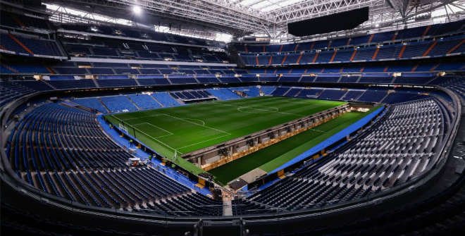 Interior del estadio Santiago Bernabéu