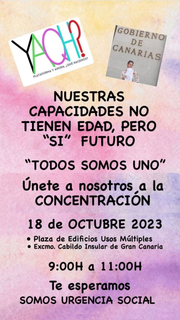 Imagen cartel manifestación de la plataforma "Y ahora, ¿qué hacemos?