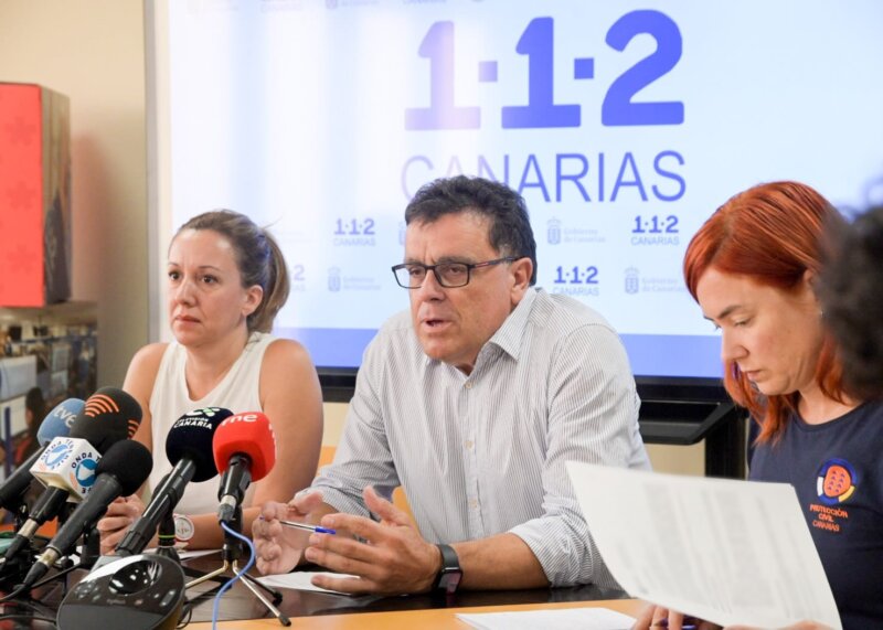 RP Incendio 10 octubre. Imagen 112 Canarias