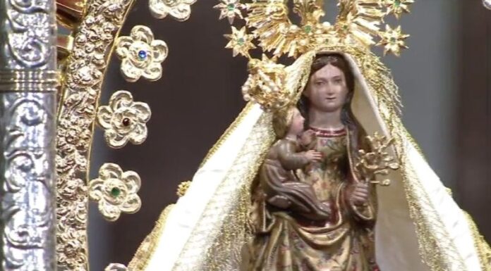 Misa solemne en honor a la Virgen de Guadalupe.