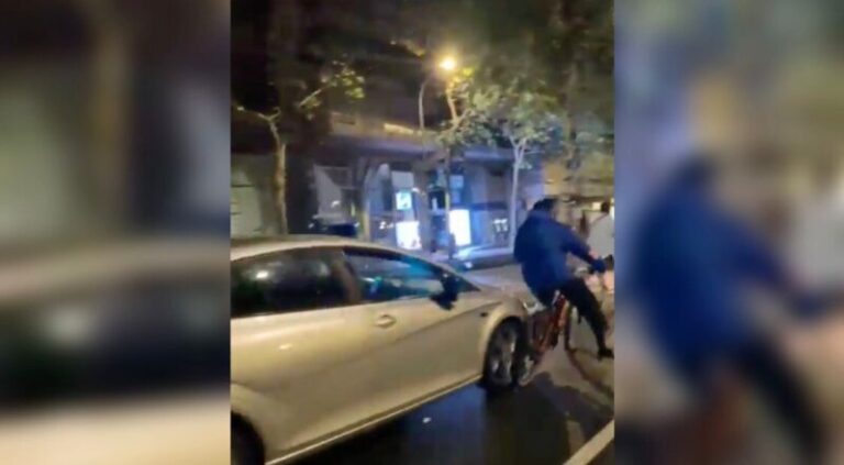 Cinco ciclistas heridos en un atropello en Madrid en una marcha en apoyo a Palestina