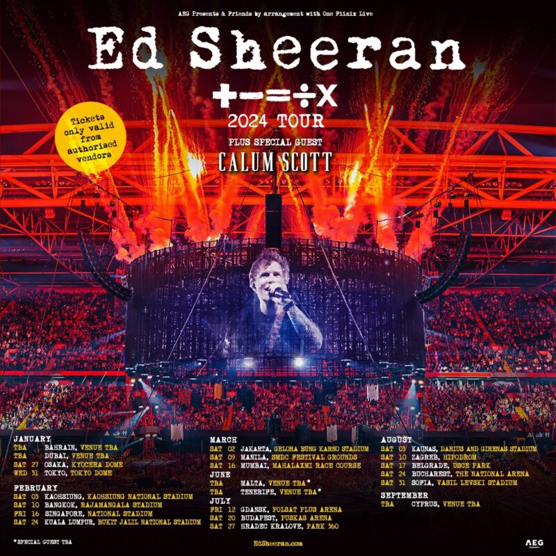 Faltan 2 días para que Ed Sheeran haga bailar y disfrutar con su música a TenerifeCartel de la gira Ed Sheeran 