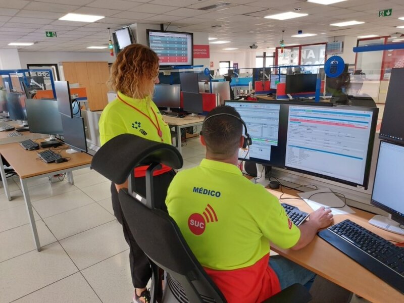 Dos motoristas heridos tras colisionar en un circuito en Gran Canaria