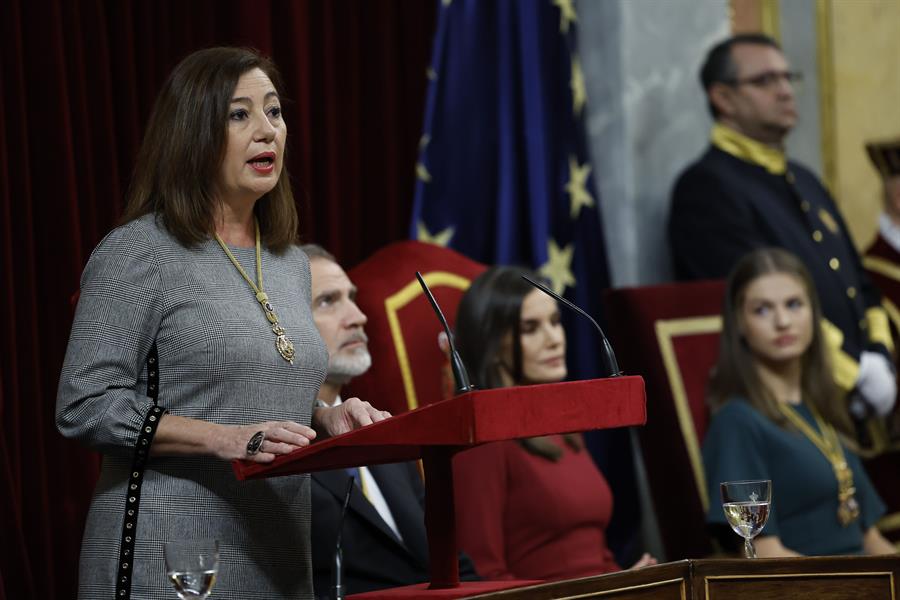 Armengol durante apertura legislatura. Efe