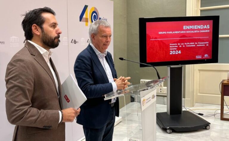 El PSOE presenta 324 enmiendas parciales a los presupuestos canarios
