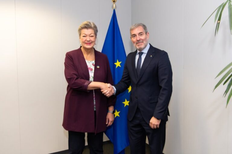 La comisaria europea de Interior, Ylva Johansson, visitará Canarias el 18 de diciembre